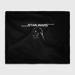 Плед флисовый Вейдер звёздные войны надпись, цвет: 3D-велсофт