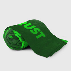 Плед флисовый Rust - green gradient по-горизонтали, цвет: 3D-велсофт — фото 2
