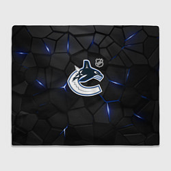 Плед флисовый Ванкувер Кэнакс - НХЛ хоккей, цвет: 3D-велсофт