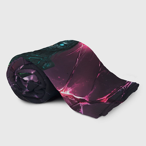 Плед Билли Айлиш в стиле киберпанк / 3D-Велсофт – фото 2