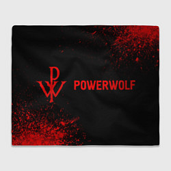 Плед флисовый Powerwolf - red gradient по-горизонтали, цвет: 3D-велсофт