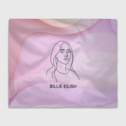 Плед флисовый Билли Айлиш из линии - минимализм, цвет: 3D-велсофт