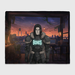 Плед флисовый Bones в аниме, цвет: 3D-велсофт
