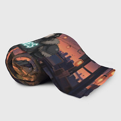 Плед флисовый Bones в аниме, цвет: 3D-велсофт — фото 2