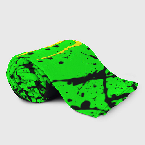 Плед Monster energy кислотные брызги / 3D-Велсофт – фото 2