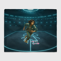 Плед Игра в кальмара - игрок 067 бежит