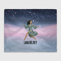 Плед флисовый Lana Del Rey прыгает в платье, цвет: 3D-велсофт