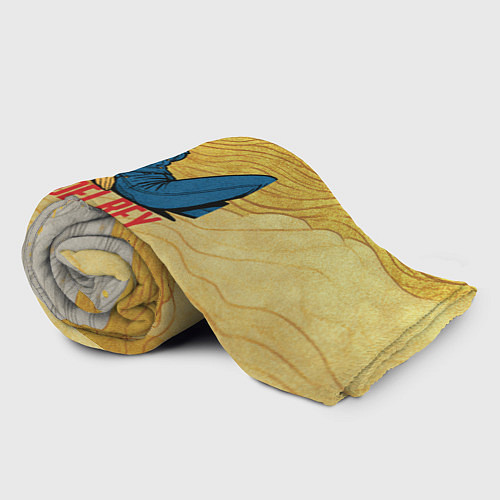 Плед Lana Del Rey в джинсовом костюме / 3D-Велсофт – фото 2