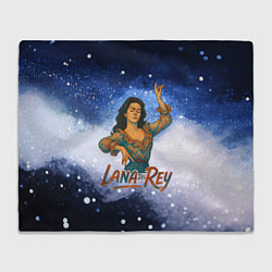 Плед флисовый Lana Del Rey танцует, цвет: 3D-велсофт