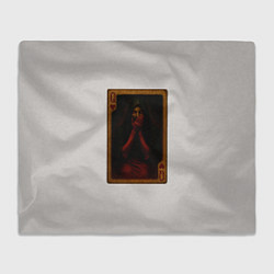 Плед флисовый Королева воров: дама червей, цвет: 3D-велсофт