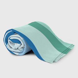 Плед флисовый Мятное небо колор-блок, цвет: 3D-велсофт — фото 2