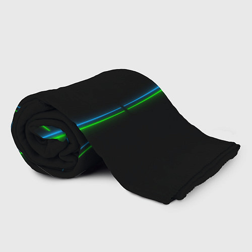Плед Neon green light blue / 3D-Велсофт – фото 2