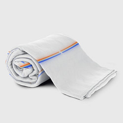 Плед флисовый Neon white orange blue, цвет: 3D-велсофт — фото 2