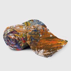 Плед флисовый Живая Абстракция: Поток Цветов и Форм в Постоянном, цвет: 3D-велсофт — фото 2