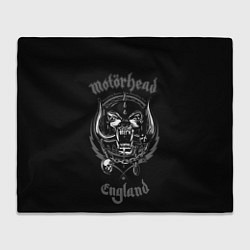 Плед флисовый Motorhead логотип, цвет: 3D-велсофт