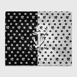 Плед флисовый Doom x roblox pattern, цвет: 3D-велсофт