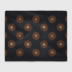Плед Black coffee moon drops pattern
