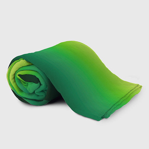 Плед Градиент укропное зеленое омбре / 3D-Велсофт – фото 2