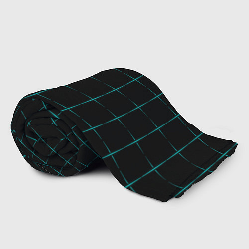 Плед Color black blue crosses / 3D-Велсофт – фото 2