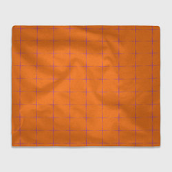 Плед флисовый Color orange stripe, цвет: 3D-велсофт