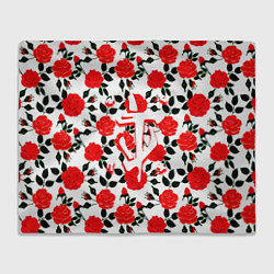 Плед флисовый Doom розы, цвет: 3D-велсофт