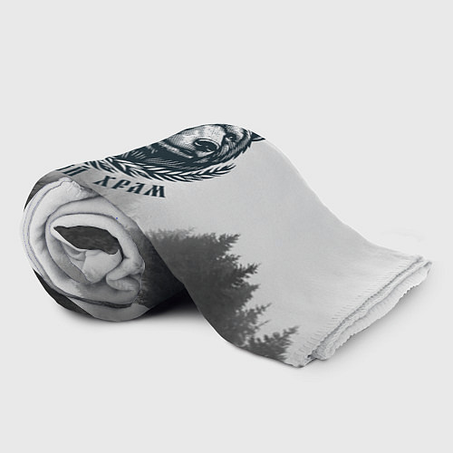 Плед Лес мой храм - медведь бог лесов / 3D-Велсофт – фото 2