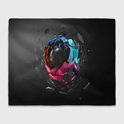 Плед флисовый Abstract graphics, цвет: 3D-велсофт