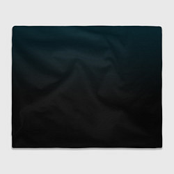 Плед флисовый Морская глубина в чёрном, цвет: 3D-велсофт