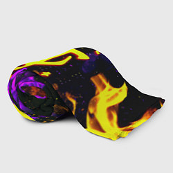 Плед флисовый Doom огненный стиль, цвет: 3D-велсофт — фото 2