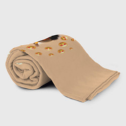 Плед флисовый Мем скебоб и смайлики, цвет: 3D-велсофт — фото 2