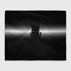 Плед флисовый Силуэт Бэтмена - градиент, цвет: 3D-велсофт