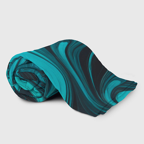 Плед Мраморный малахитовый узор из изумрудных разводов / 3D-Велсофт – фото 2