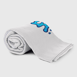 Плед флисовый Вода мерч логотип надпись, цвет: 3D-велсофт — фото 2