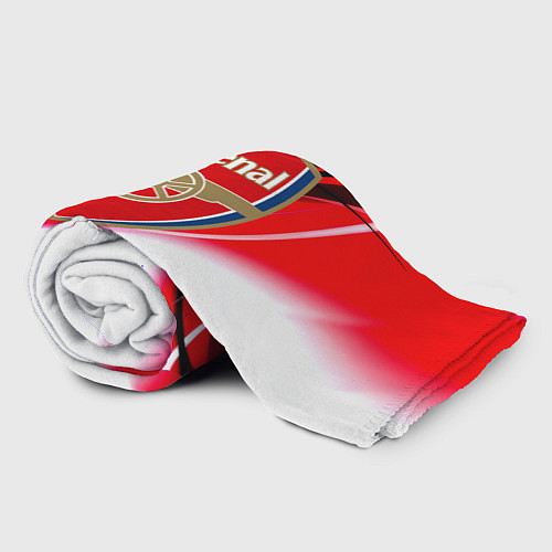 Плед Арсенал геометрия красные полосы / 3D-Велсофт – фото 2