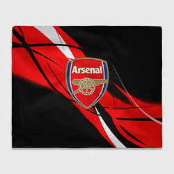 Плед флисовый Arsenal абстракция полосы, цвет: 3D-велсофт