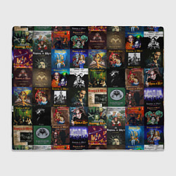 Плед флисовый Король и Шут - обложки альбомов и песен, цвет: 3D-велсофт