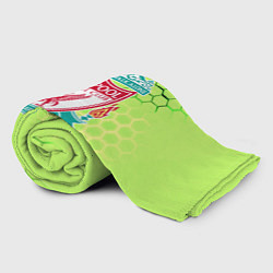 Плед флисовый Ливерпуль кислотные соты, цвет: 3D-велсофт — фото 2