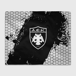 Плед флисовый AEK соты краска, цвет: 3D-велсофт