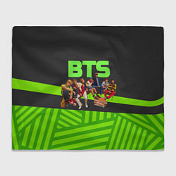 Плед флисовый BTS на стульях, цвет: 3D-велсофт