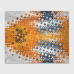 Плед флисовый Геометрические разводы, цвет: 3D-велсофт