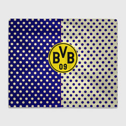 Плед флисовый Borussia точки текстура, цвет: 3D-велсофт