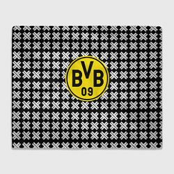 Плед флисовый Borussia pattern geometry, цвет: 3D-велсофт