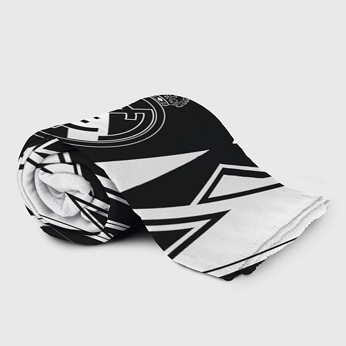 Плед Real Madrid геометрия спорт / 3D-Велсофт – фото 2