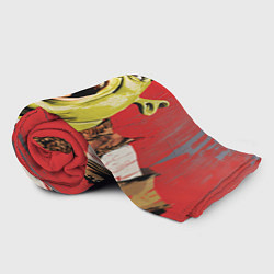 Плед флисовый Орущий Шрек, цвет: 3D-велсофт — фото 2