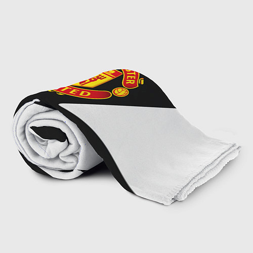 Плед Манчестер Юнайтед полосы / 3D-Велсофт – фото 2