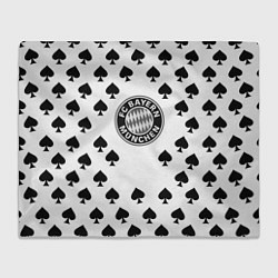 Плед флисовый Bayern Mnchen пики, цвет: 3D-велсофт