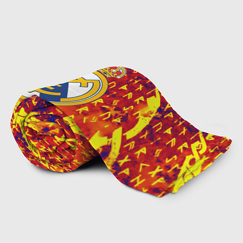 Плед Реал Мадрид символы краска / 3D-Велсофт – фото 2