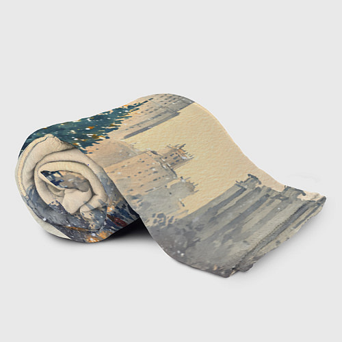 Плед Москва новогодняя елка / 3D-Велсофт – фото 2