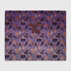 Плед флисовый 31 октября, цвет: 3D-велсофт