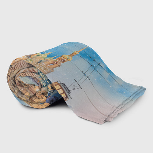 Плед Новогодний день в Санкт-Петербурге / 3D-Велсофт – фото 2